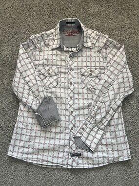 English Laundry John Lennon Paul McCartney “Nowhere Man” Button-Down Shirt Sz XL